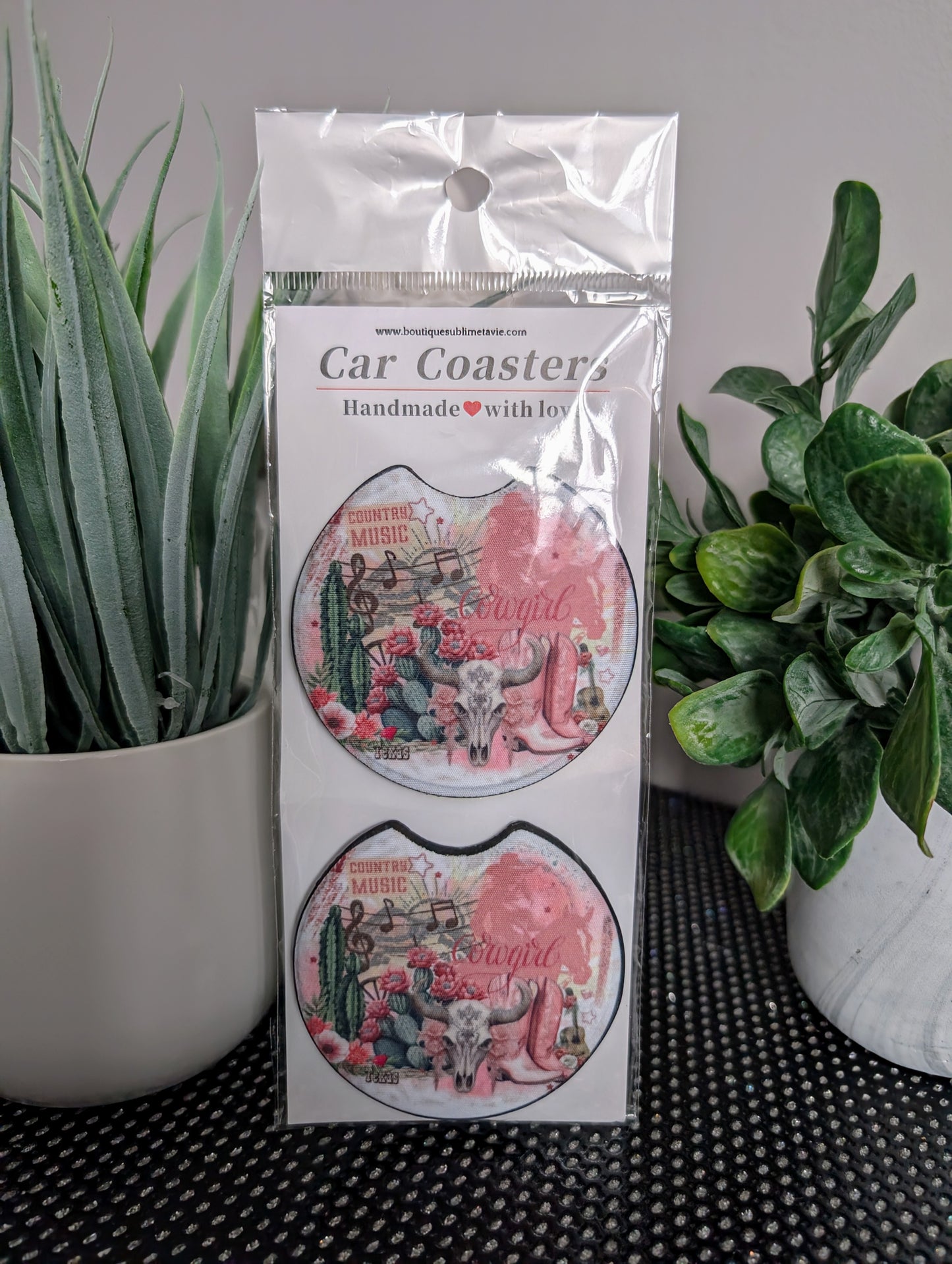 Sous verre lavable cowgirl