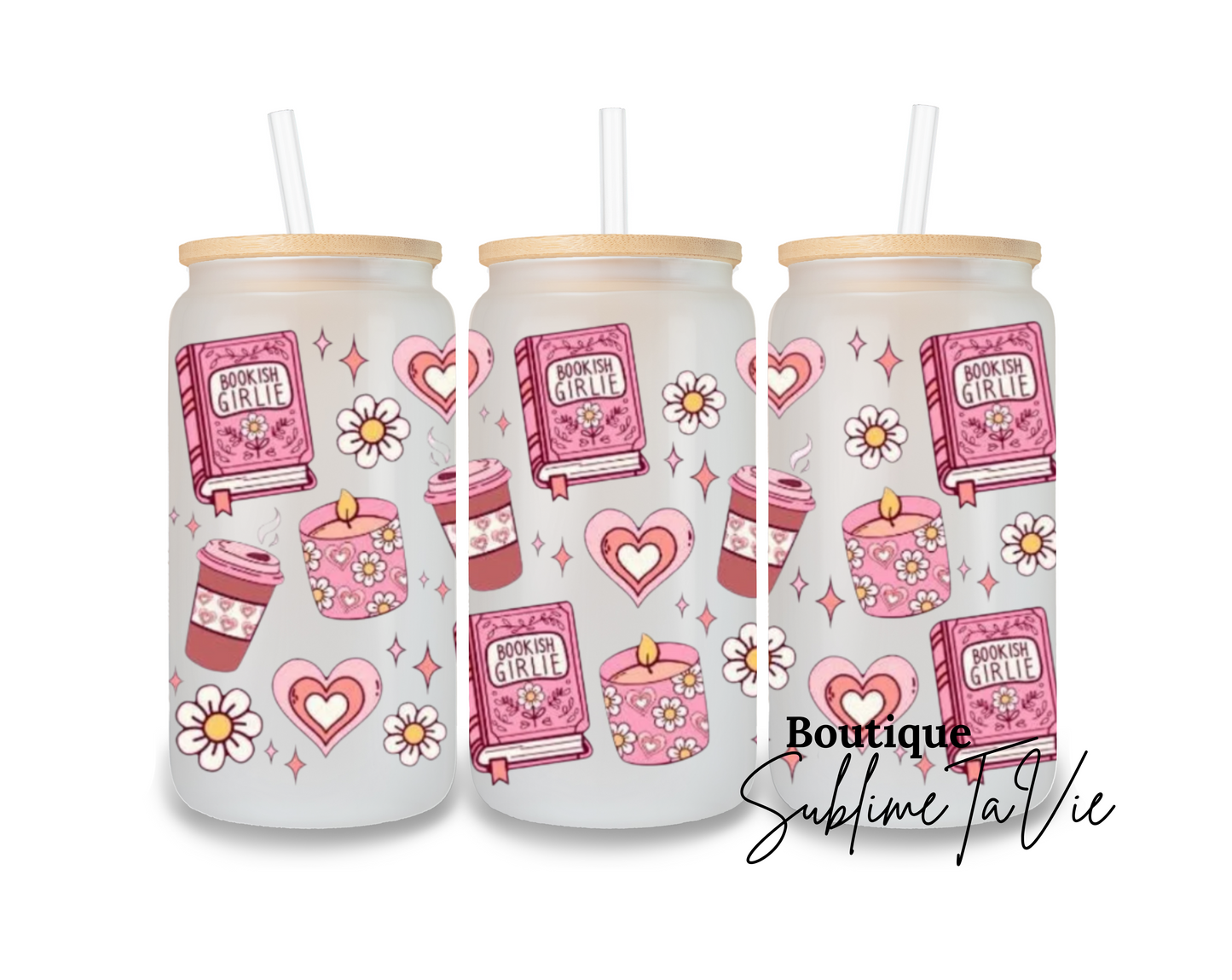 Gobelet givré livre et bougie