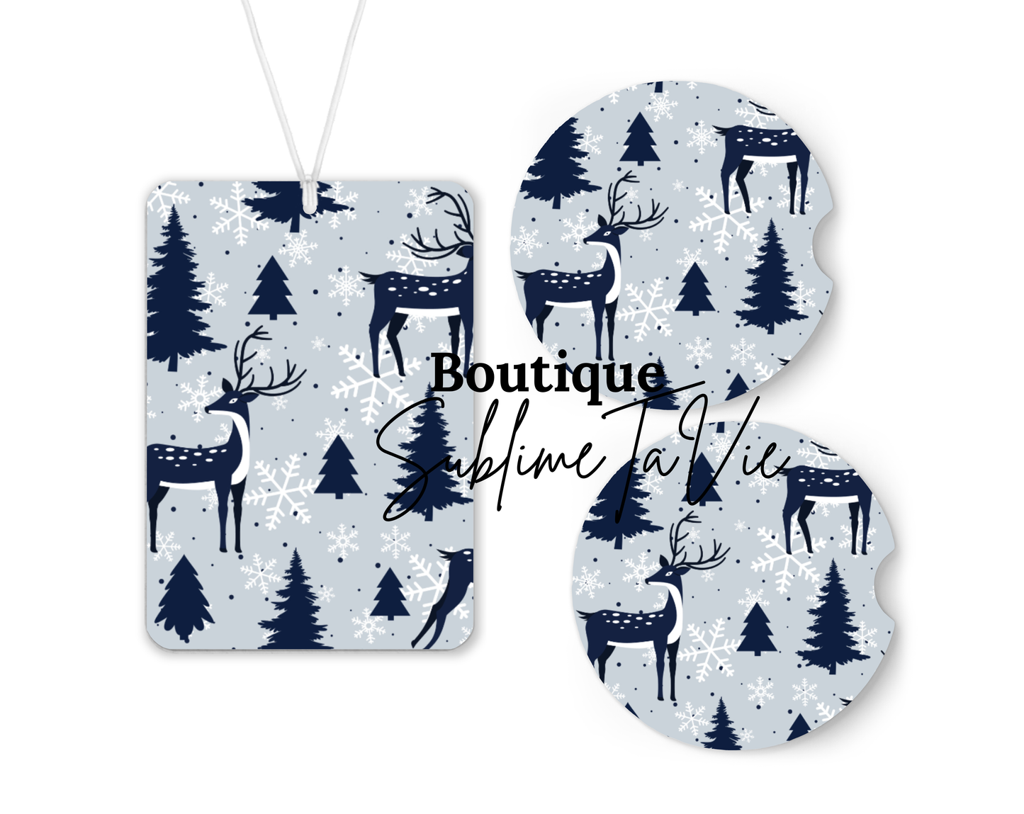 Désodorisants et sous verres de voiture hiver