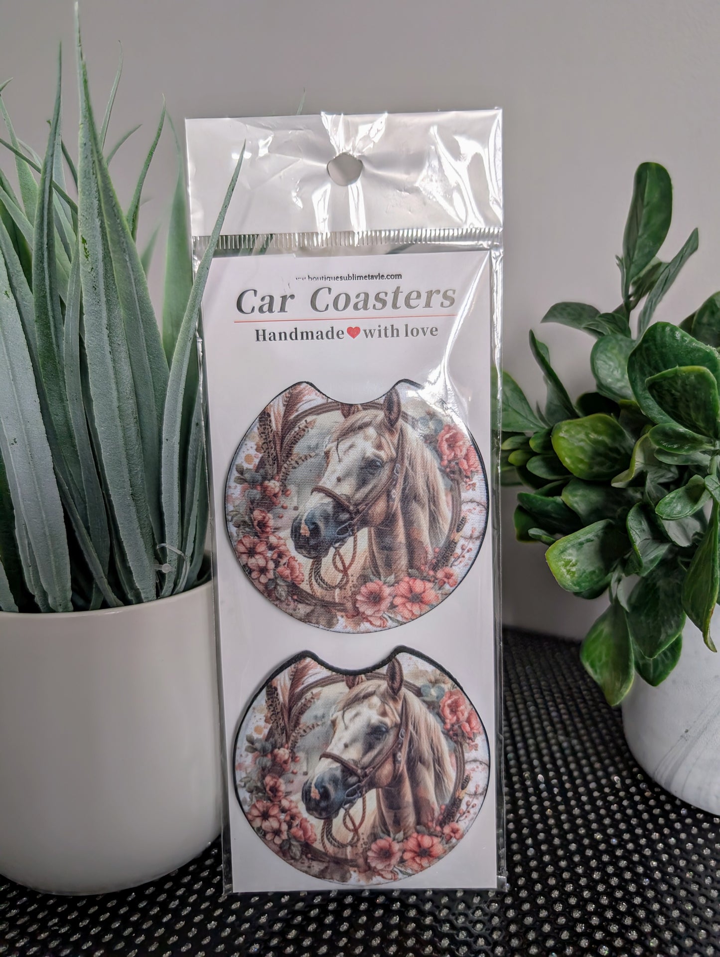 Sous verre lavable cheval