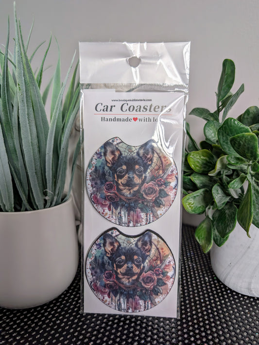 Sous verre lavable chihuahua