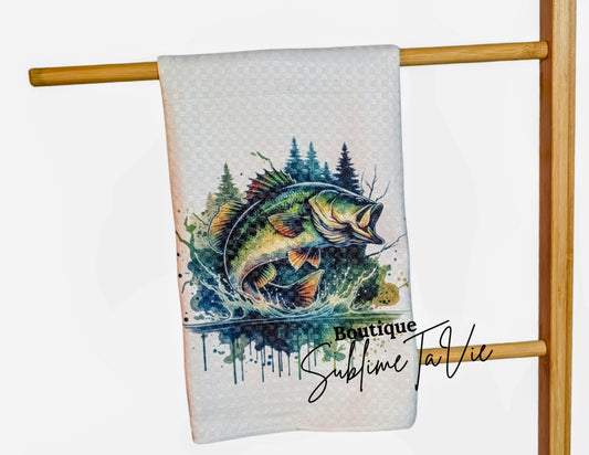 Serviette de cuisine poisson