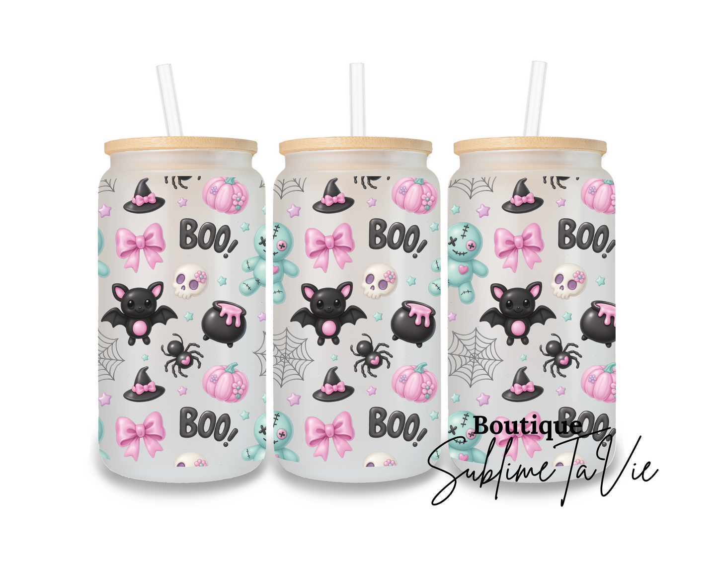 Gobelet givré boo mignon