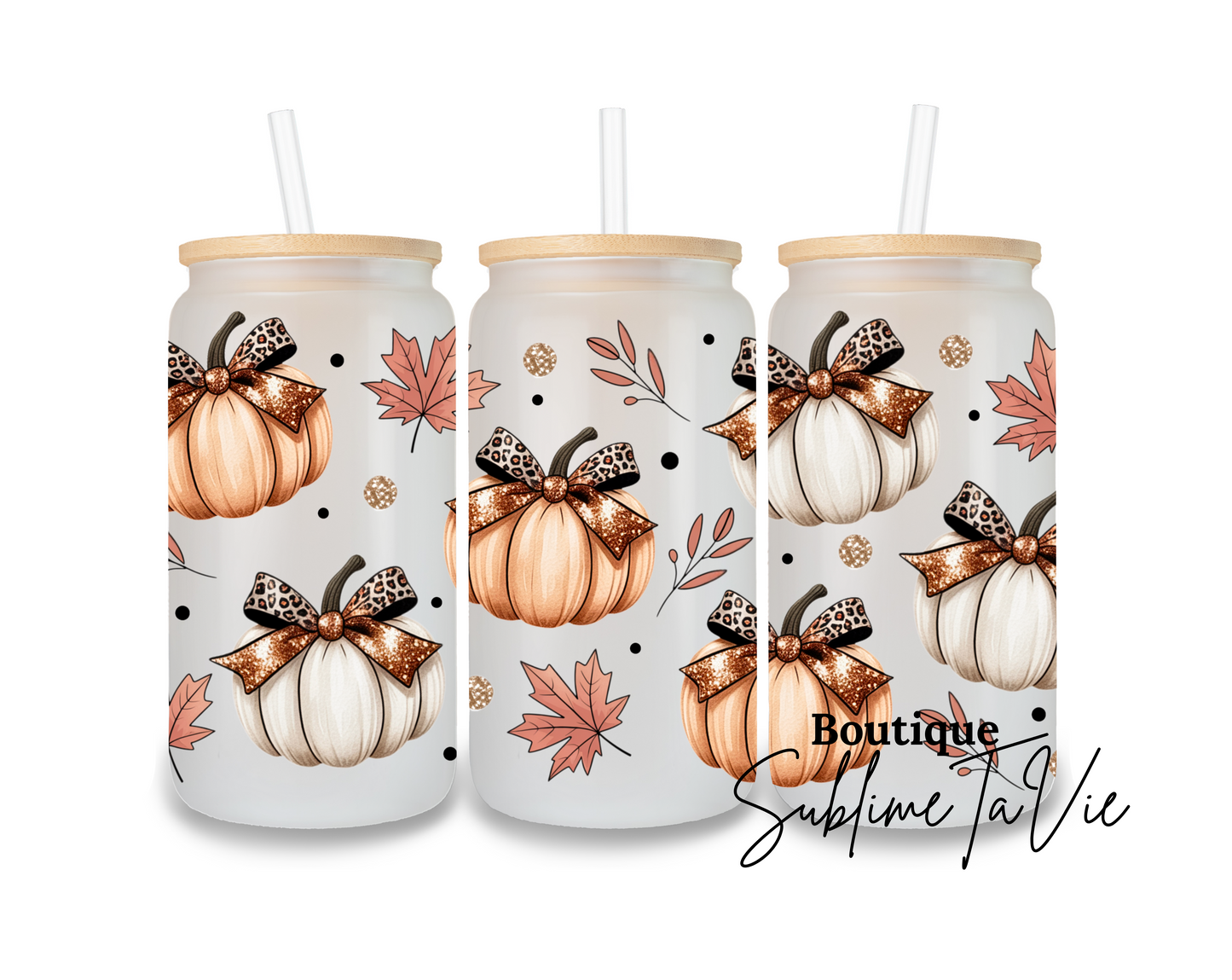 Gobelet givré citrouille bouclé