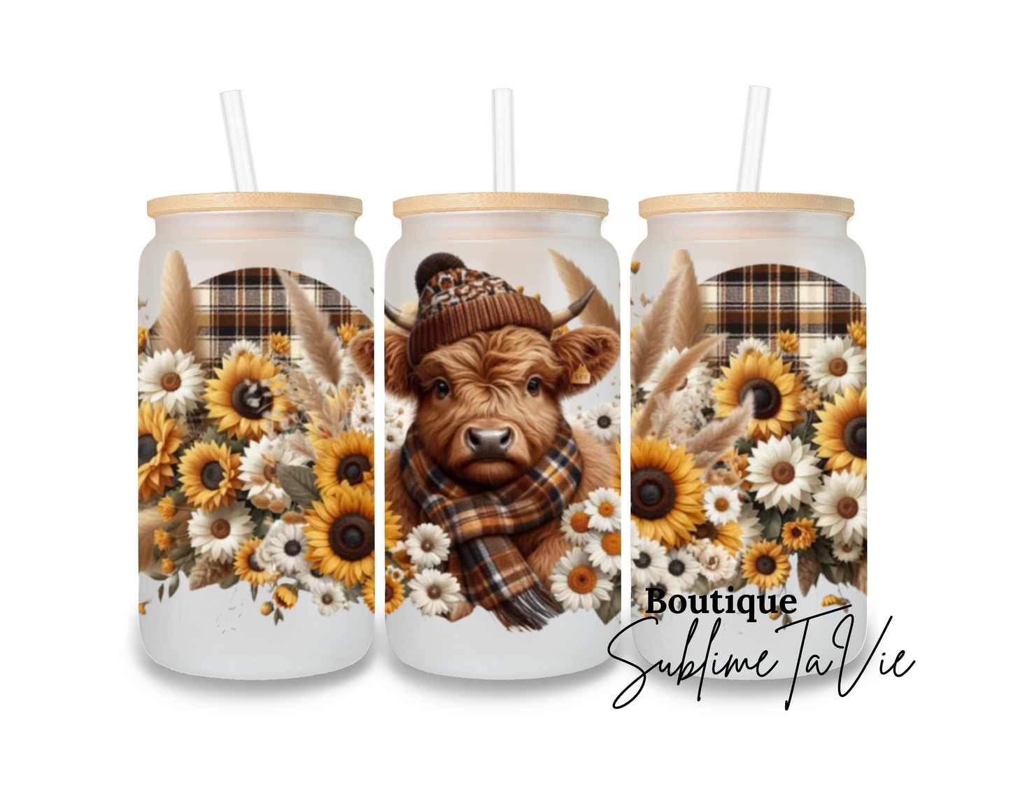 Gobelet givré vache d'automne