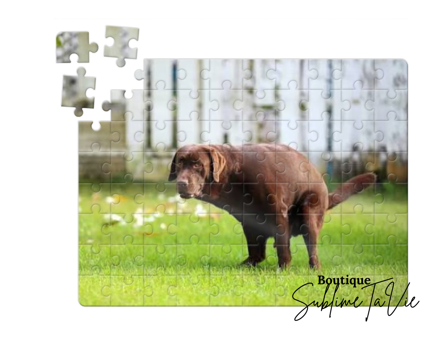 Casse-tête 80 pièces chien humoristique