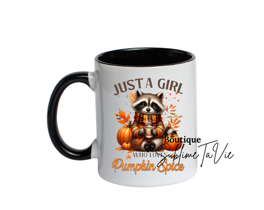 Tasse girl automne