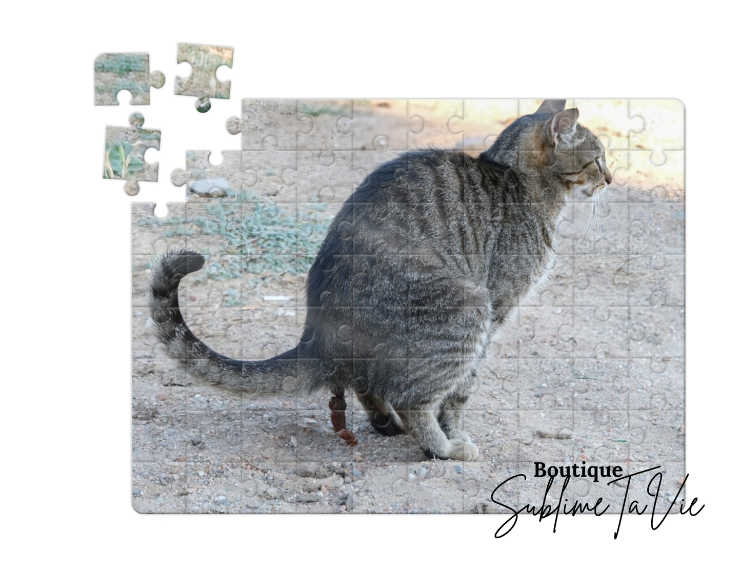 Casse-tête 80 pièces chat humoristique