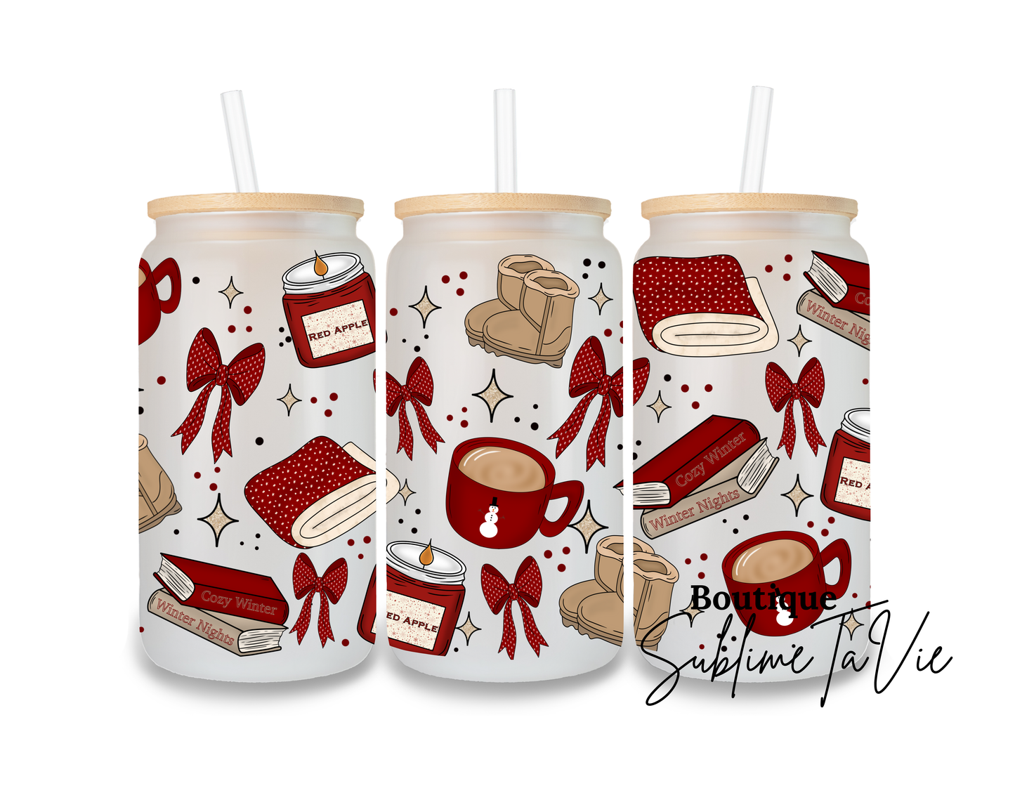 Gobelet givrée cocooning hivernale