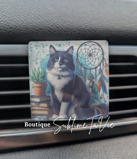 ZDésodorisants voiture chat noir et blanc